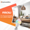 Así de fácil es tener iluminación inteligente, la luz en el horario en el que prefiera.